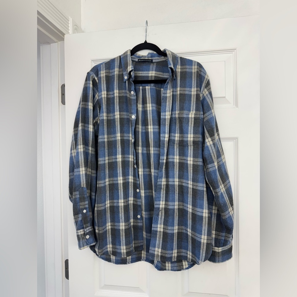 Brandy Melville Blue Flannel O/S